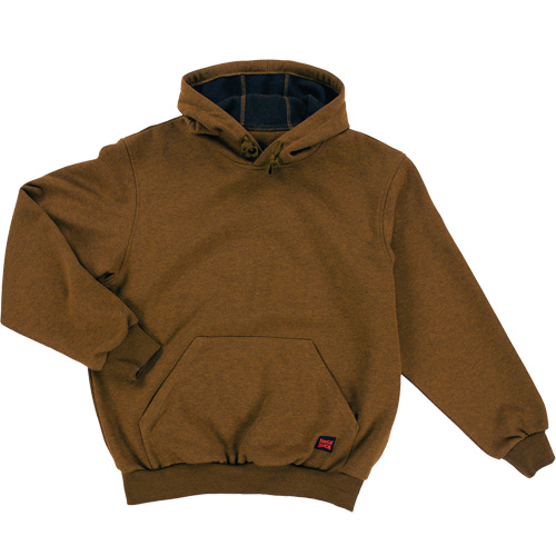 Water Repellent Fleece Pullover Hoodie, Men's, Large, Brown Oxymax Inc