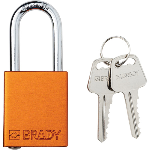 Lockout Padlock, Safety Padlock, Keyed Different, Aluminum, 1-1/2" Width Oxymax Inc