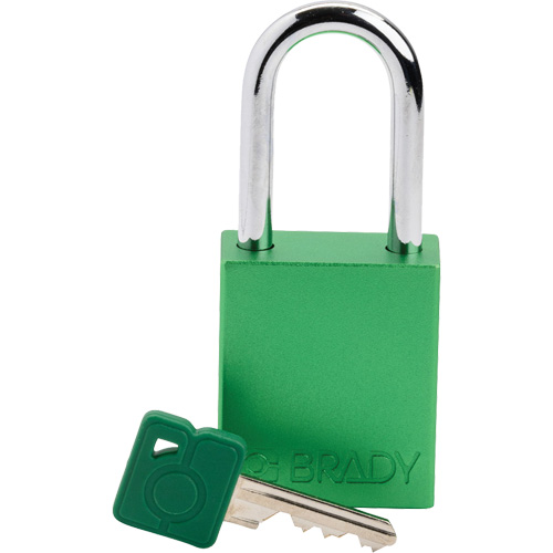 Lockout Padlock, Safety Padlock, Keyed Different, Aluminum, 1-1/2" Width Oxymax Inc