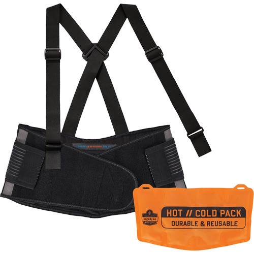 Proflex 1675 Back Support Brace with Cooling/Warming Pack, Spandex, X-Small Oxymax Inc
