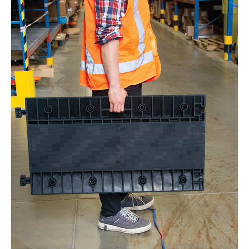 Polyurethane Cable Protector, 3 Channels, 35.43" L x 19.69" W x 3" H Oxymax Inc