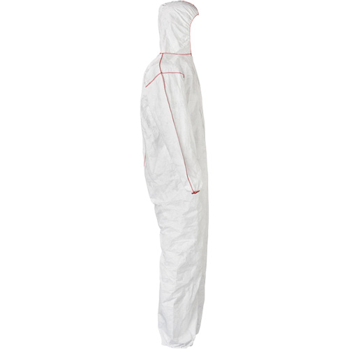SFR Coveralls with Hood, Medium, White, Tyvek&reg; 400 Oxymax Inc