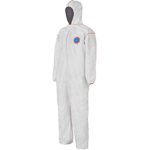 SFR Coveralls with Hood, Medium, White, Tyvek&reg; 400 Oxymax Inc