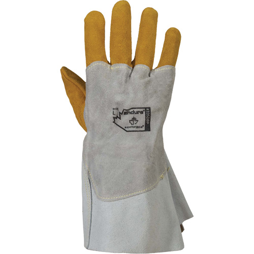 Gants de soudage 335DBP Endura, Cuir de vache refendu/Cuir d'&eacute;lan refendu, Taille Petit Oxymax Inc