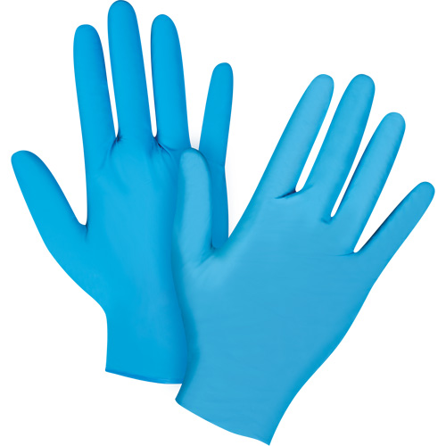 Emballages de gants jetables pour machine distributrice, T-Grand, Nitrile, 4,5 mils, Sans poudre, Bleu, Classe 2 Oxymax Inc