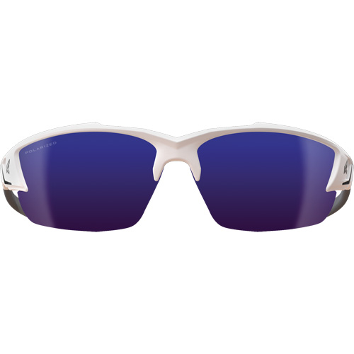 Khor G2 Safety Glasses, Blue Mirror Lens, Anti-Scratch/Polarized, ANSI Z87+/MCEPS GL-PD 10-12/Meets/Exceeds CSA Z94.3 Oxymax Inc