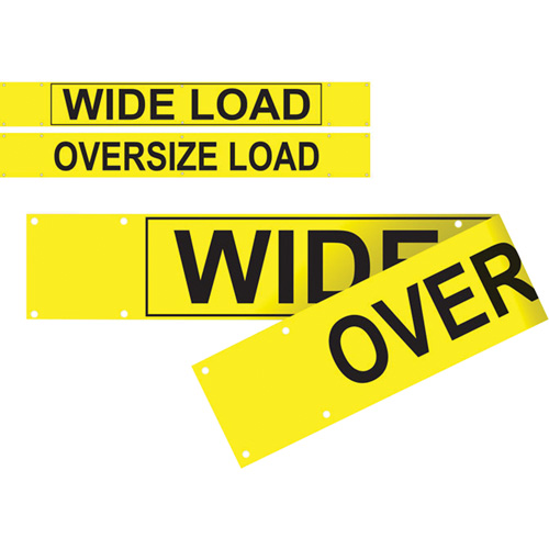 Double Sided Wide Load/Oversized Load Banner, Vinyl, 96" W x 12" H Oxymax Inc