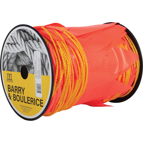 Ligne d'avertissement avec fanions, 328' lo, Orange Oxymax Inc
