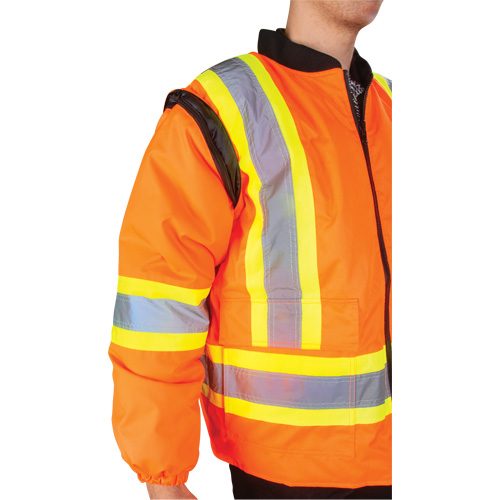 Waterproof 7-in-1 Winter Parka, High Visibility Orange, X-Large Oxymax Inc