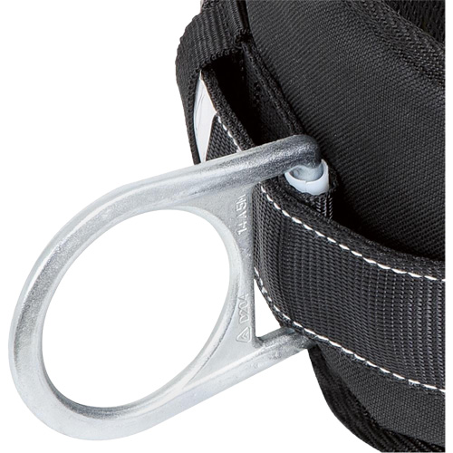 WB-6020-S Dispositif de retenue de s&eacute;curit&eacute; avec ceinture &agrave; deux anneaux en D et support lombaire rembourr&eacute; - Petit Oxymax Inc
