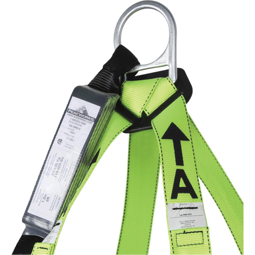 FBH-10000A6440-4 4' Class A Harness & Lanyard with 350 lbs. Capacity, Harness/Lanyard Combo Oxymax Inc