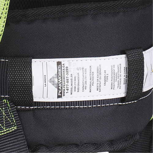 FBH10000E1020-S  Contractor Series Safety Harness with Positioning Belt, CSA Certified, Class AEP, Small Oxymax Inc
