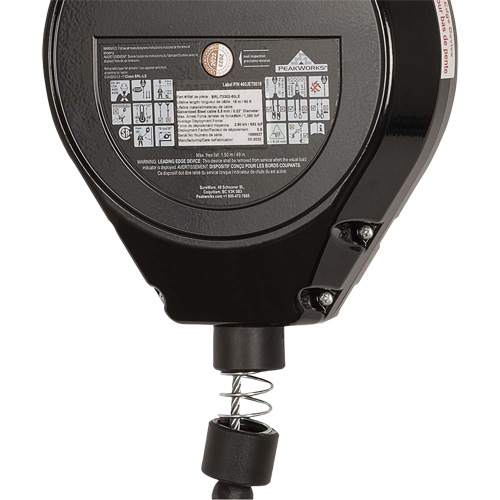 SRL-73302-60LE Cordage de s&eacute;curit&eacute; autor&eacute;tractable, 60', Acier galvanis&eacute;, Pivotant Oxymax Inc