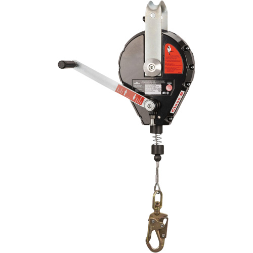 SRL-73303-60 Cable Self-Retracting Lifeline with Recovery, 60', Galvanized Steel, Swivel Oxymax Inc