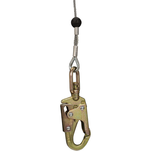 SRL-73303-96 Cable Self-Retracting Lifeline with Recovery, 96', Galvanized Steel, Swivel Oxymax Inc
