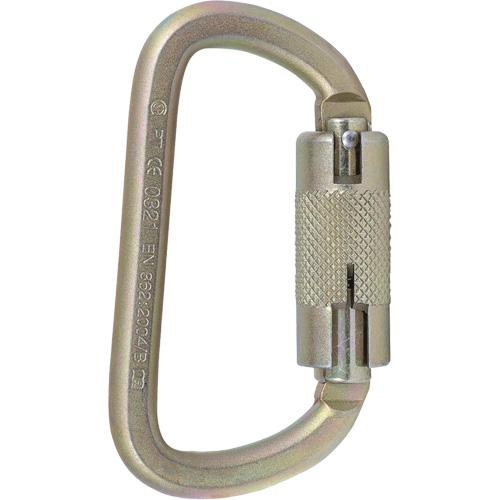 CP-03015-2 Zinc Plated Carabiner with 3/4" Gate Opening, Steel Oxymax Inc