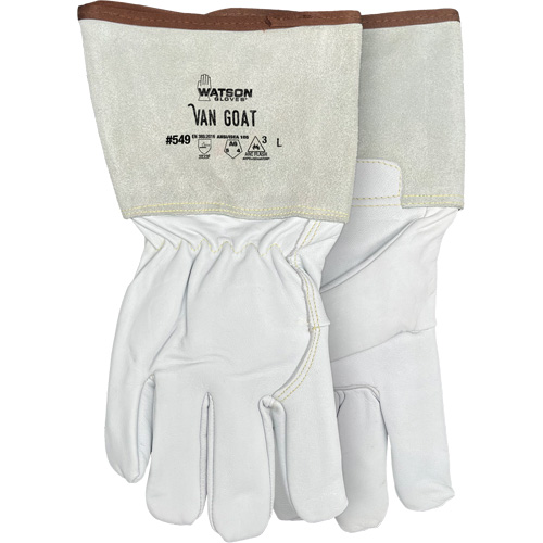 549 Van Goat Arc Rated Cut-Resistant Gloves, Size Medium, Cutshield/Para-Aramid/Polyester/Stainless Steel/Goatskin Shell, ASTM ANSI Level A6/EN 388 Level F Oxymax Inc