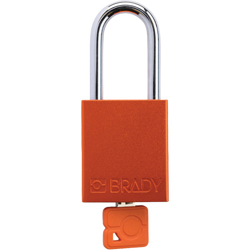 Cadenas de verrouillage de s&eacute;curit&eacute; Velocity Plus, Orange, Cl&eacute;s identiques, Aluminium, Largeur de 1-1/2" Oxymax Inc