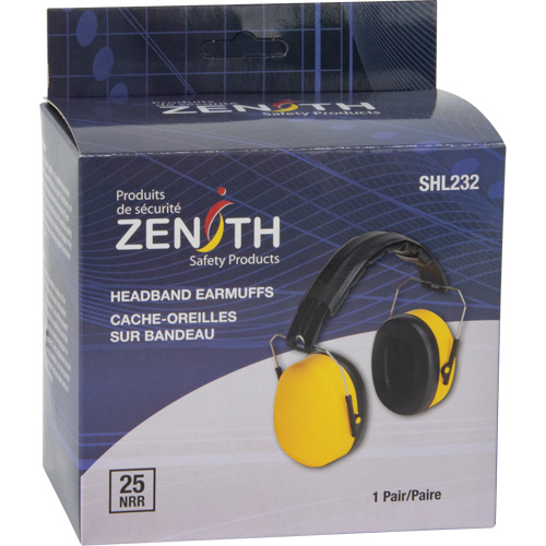 Passive Ear Muffs, Headband, 25 NRR dB Oxymax Inc