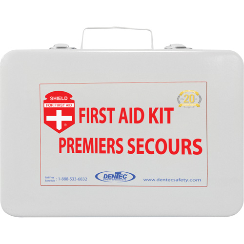 Shield First Aid Kit, Meets/Exceeds CSA Z1220-24 Type 2 Low-Risk Environment, Small (2-25 Workers) Oxymax Inc