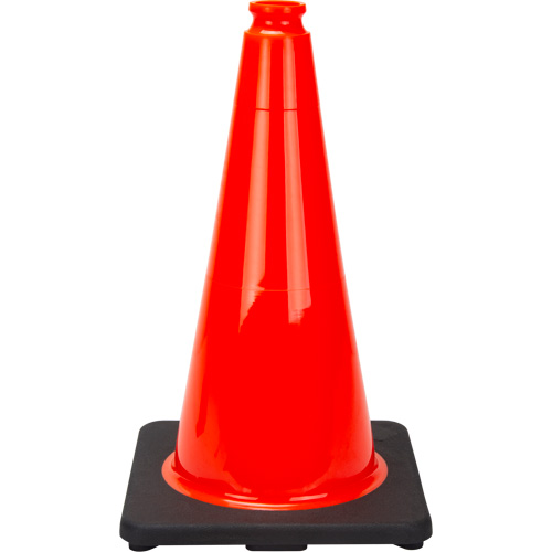 C&ocirc;ne de signalisation de premi&egrave;re qualit&eacute;, 18", Orange Oxymax Inc