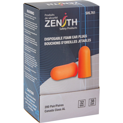 Foam Earplugs, Pair - Polybag Oxymax Inc