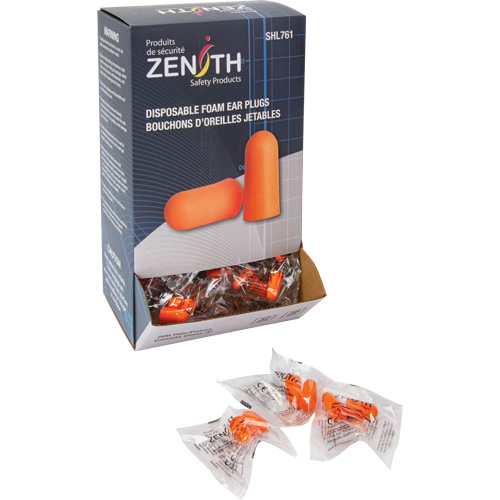 Foam Earplugs, Pair - Polybag Oxymax Inc