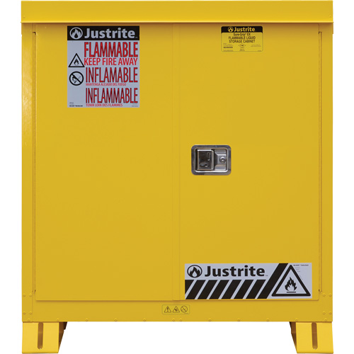 Outdoor Flammable Storage Cabinet, 30 gal., 2 Door, 43" W x 44" H x 18" D Oxymax Inc