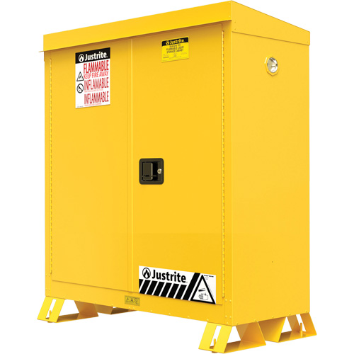 Outdoor Flammable Storage Cabinet, 30 gal., 2 Door, 43" W x 44" H x 18" D Oxymax Inc