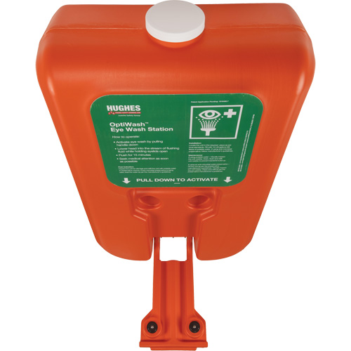 Poste de douche oculaire portable autonome, Aliment&eacute; par gravit&eacute;, Capacit&eacute; 10 gal., Conformit&eacute; ANSI Z358.1 Oxymax Inc
