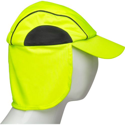 Chapeaux de refroidissement avec voiles pour le cou, Lime haute visibilit&eacute; Oxymax Inc