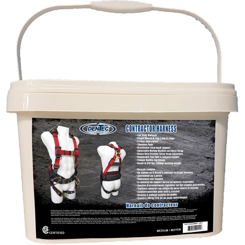 Contractor Safety Harness in Pail, CSA Certified, Class AP, Medium, 352 lbs. Cap. Oxymax Inc