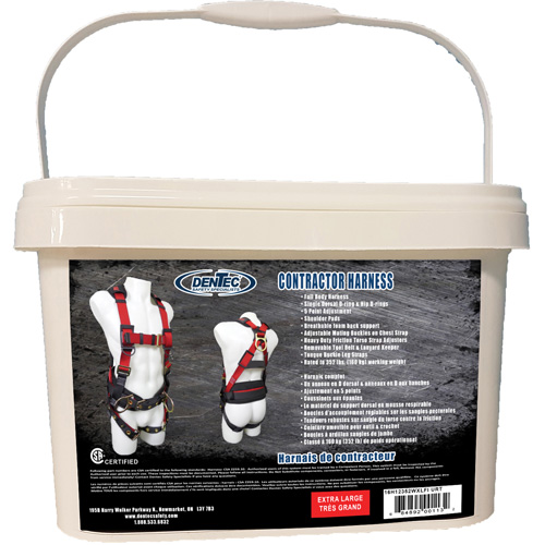 Contractor Safety Harness in Pail, CSA Certified, Class AP, X-Large, 352 lbs. Cap. Oxymax Inc