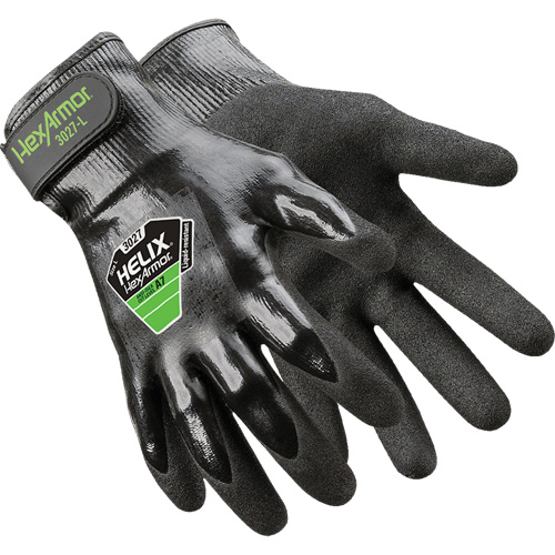 Gants Helix 3027, Taille 6/T-petit, Calibre 21, Rev&ecirc;tement Nitrile, Enveloppe en PEHP, ASTM ANSI niveau A7 Oxymax Inc