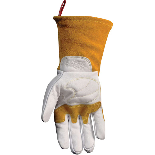 Caiman&reg; Premium TIG/MIG Welder's Gloves with FR Insulated Split Cowhide Back, Grain Goatskin, Size X-Large Oxymax Inc