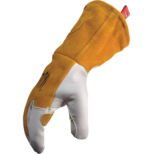 Caiman&reg; Premium TIG/MIG Welder's Gloves with FR Insulated Split Cowhide Back, Grain Goatskin, Size X-Large Oxymax Inc