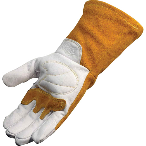Caiman&reg; Premium TIG/MIG Welder's Gloves with FR Insulated Split Cowhide Back, Grain Goatskin, Size X-Large Oxymax Inc