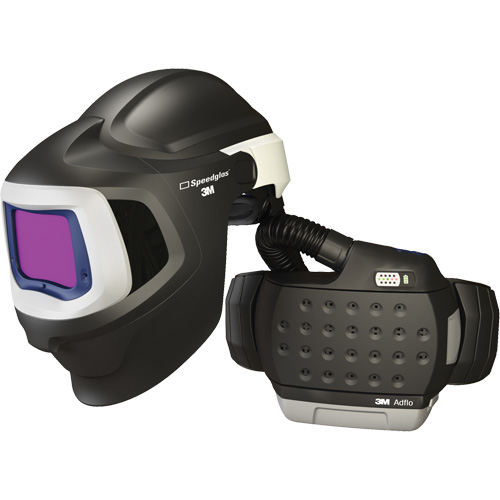 Syst&egrave;me de protection respiratoire &agrave; &eacute;puration d'air motoris&eacute; haute efficacit&eacute; Adflo avec masque de soudage 9100 MP Speedglas, Masque de soudage, Pile Lithium-ion Oxymax Inc