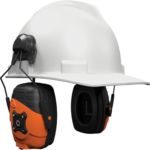 Safety Orange Link 2.0 Bluetooth Earmuffs, Cap Mount Style, 21 dB Oxymax Inc