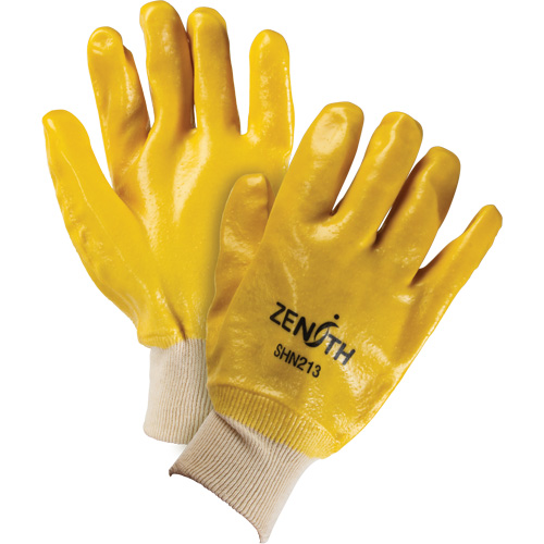 Rough-Finish Chemical-Resistant Gloves, Size 9, 10" L, PVC, Interlock Inner Lining, 47-mil Oxymax Inc