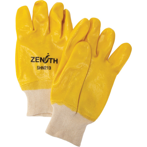 Rough-Finish Chemical-Resistant Gloves, Size 9, 10" L, PVC, Interlock Inner Lining, 47-mil Oxymax Inc