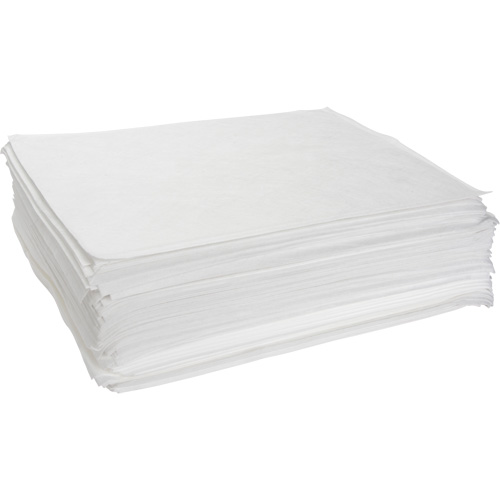 Meltblown Sorbent Pads, Oil Only, 15" x 19", 10 gal. Absorbancy Oxymax Inc