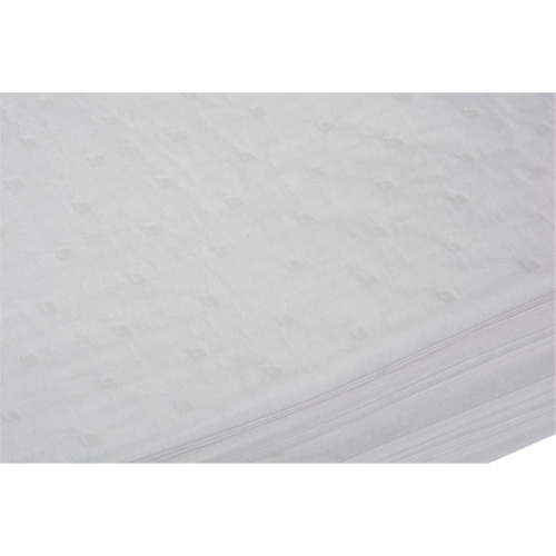 Bonded Sorbent Pad, Oil Only, 15" x 19", 10 gal. Absorbancy Oxymax Inc