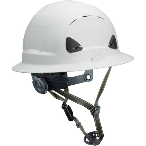 Fibre Metal Climbing Style Helmet with Full Brim, Meets CSA Type 2, Ratchet Suspension, Vented Oxymax Inc