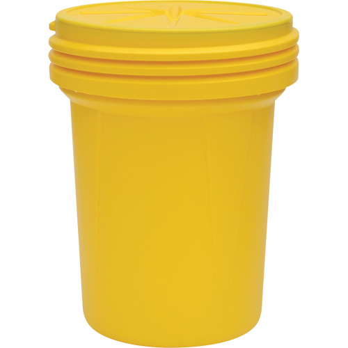 Lab Pack Plastic Barrel Drum with Screw-On Lid, 30 US gal., Mobile/Stationary Oxymax Inc