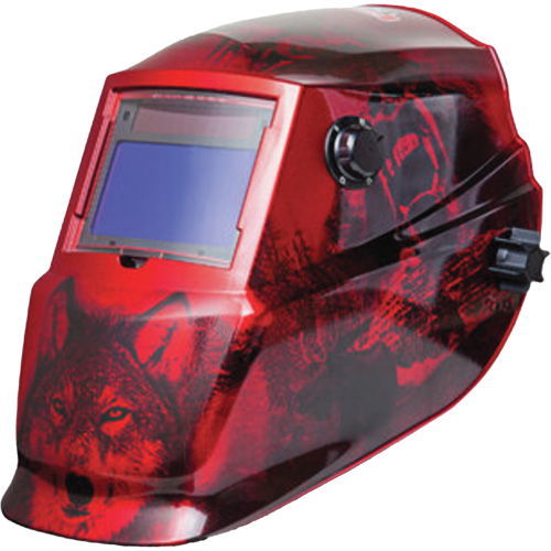 Auto Darkening Welding Helmet, 3.78" L x 2.05" W View Area, 9 - 13 Shade Range Oxymax Inc