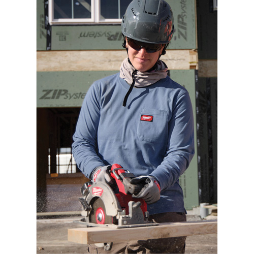 T-shirt &agrave; manches longues avec poches GRIDIRON, Femmes, T-petit, Noir Oxymax Inc