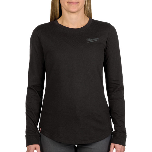 FREEFLEX Long-Sleeve Hybrid T-Shirt, Women's, X-Small, Black Oxymax Inc