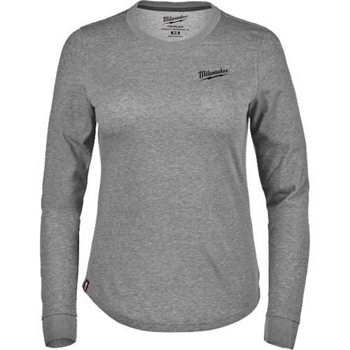 T-shirt hybride &agrave; manches longues FREEFLEX, Femmes, T-petit, Gris Oxymax Inc