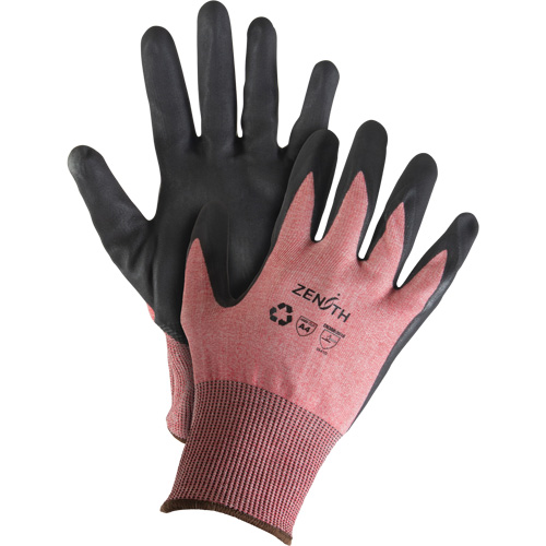 Eco-Friendly Lightweight High-Dexterity Cut-Resistant Gloves, Size 11, 18 Gauge, Foam Nitrile Coated, Stainless Steel/HPPE/RPET Shell, ASTM ANSI Level A4 Oxymax Inc